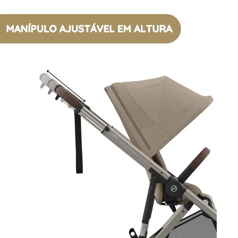 Cybex Carrinho de Bebé e-Gazelle S TPE - Chocolate Brown