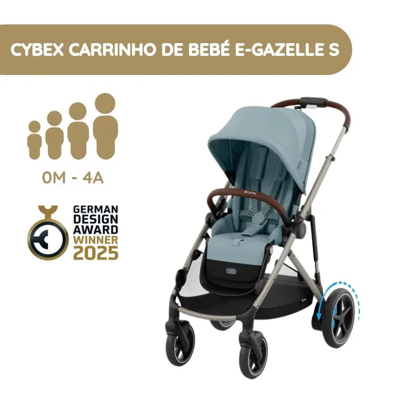 Cybex Carrinho de Bebé e-Gazelle S TPE - Stormy Blue