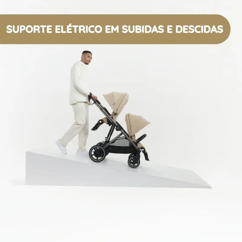 Cybex Carrinho de Bebé e-Gazelle S TPE - Chocolate Brown