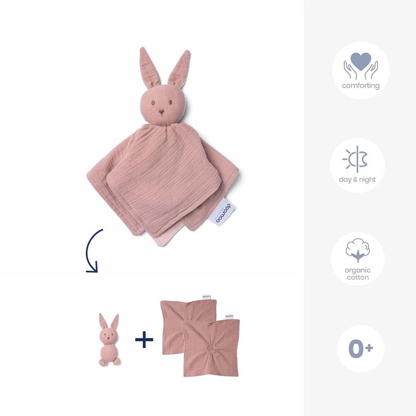 Doomoo Basics Doudou You & Me - Rosa