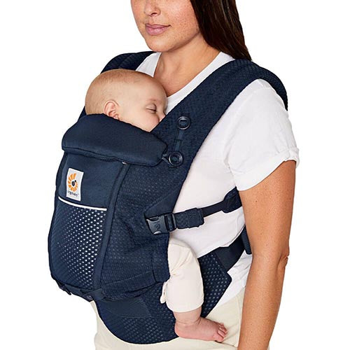 Ergobaby Adapt SoftFlex Mesh Azul Meia Noite - Mochila Portabebé