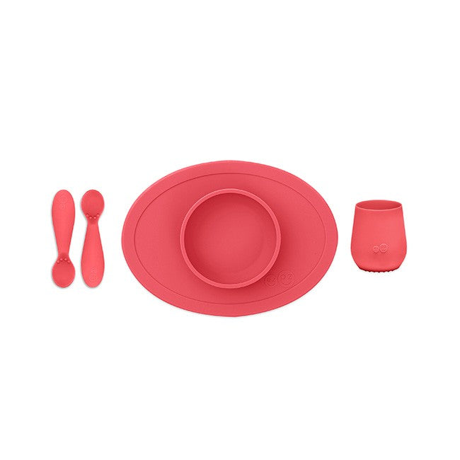 ezpz Primeiro Conjunto de Alimentação - Coral