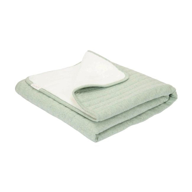 Little Dutch Manta de Malha para Alcofa | Bassinet Blanket | Pure Sage