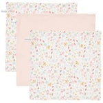 Little Dutch Mini Toalhinhas de Higiene | Washcloths - Flowers and Butterflies / Pure Soft Pink