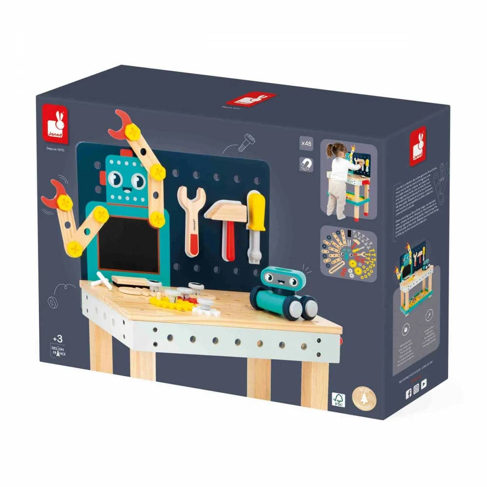 Janod Brico'kids Bancada Ferramentas Robot