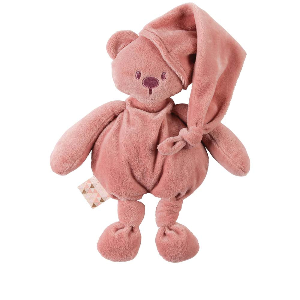 Nattou Lapidou Urso 100% Reciclado - Rosa Velho