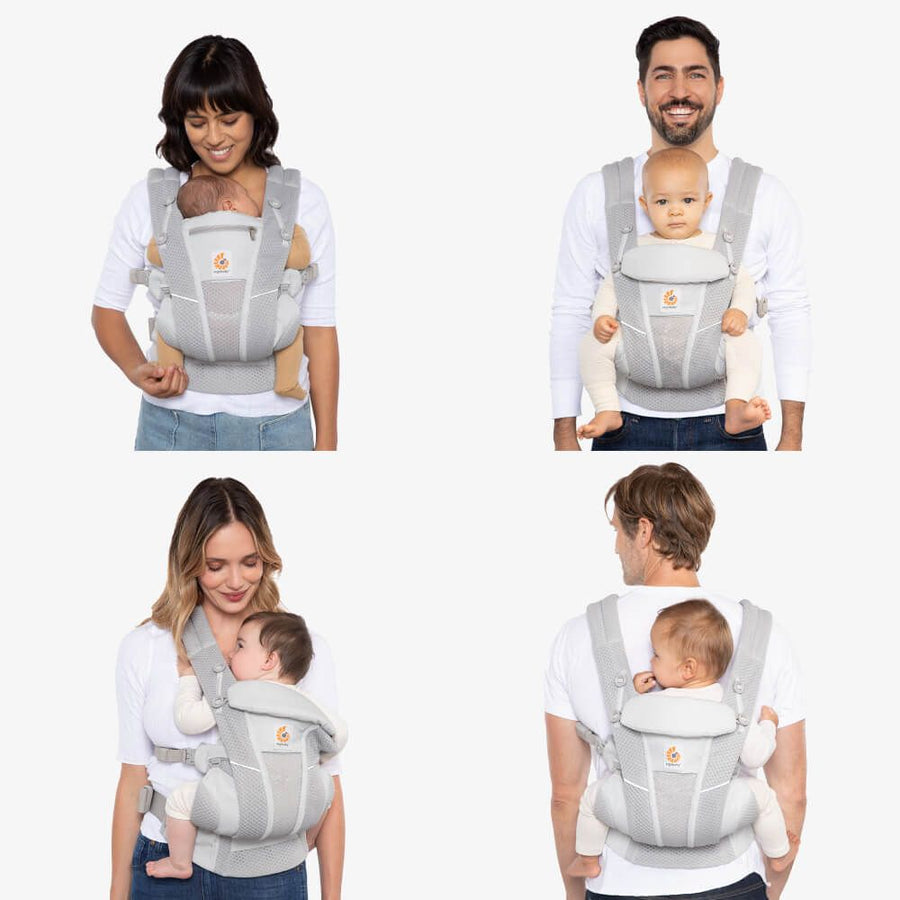 Ergobaby Omni Clássico Cinza Pérola - Mochila Portabebé