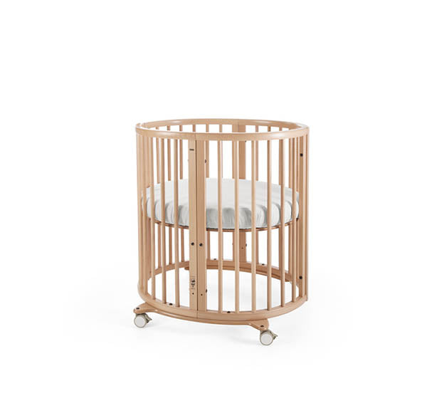 Stokke Sleepi Mini Berço + Colchão + Lençol - Natural