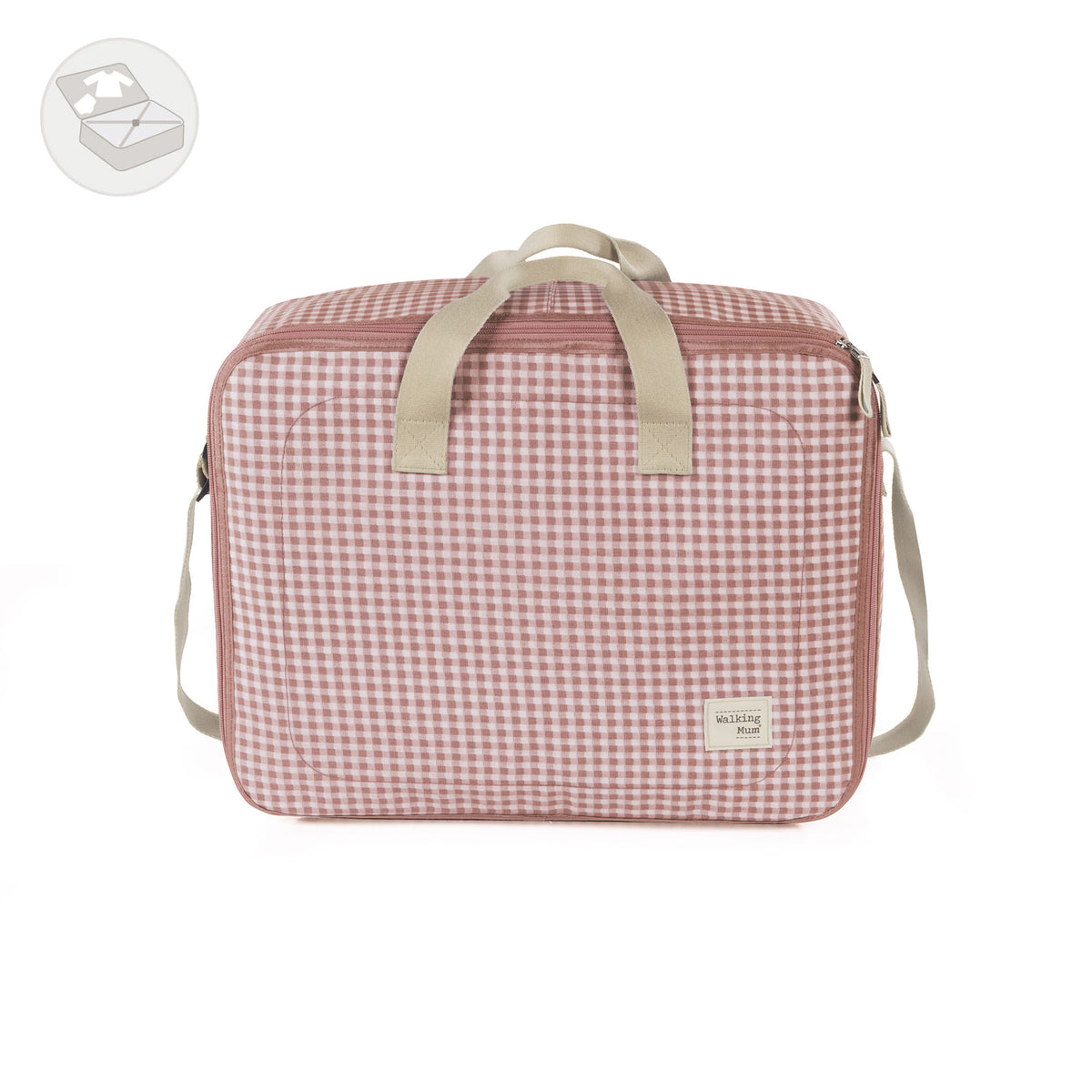 Walking Mum Mala de Maternidade I Love Vichy - Rosa